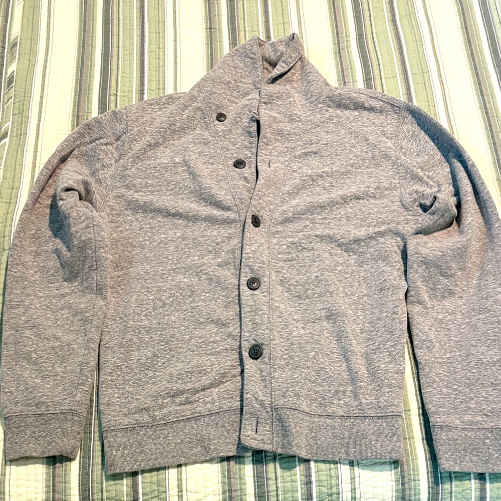 Old Navy Gray Men's Cardigan Sweater